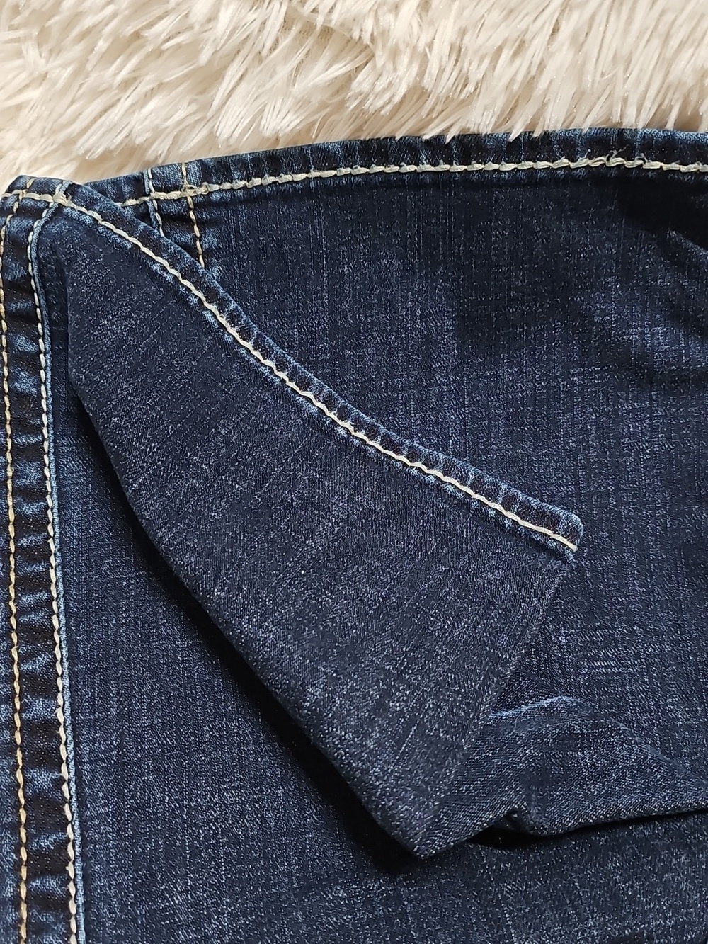 Jeana Kut From the Kloth Dark Wash Boot Cut Embroidered Denim Jeans Natalie 8L - Picture 9 of 11